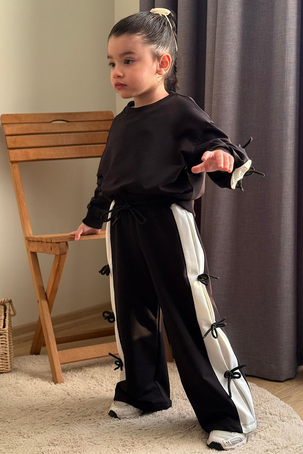 Kız Çocuk Kurdele Detay Takım