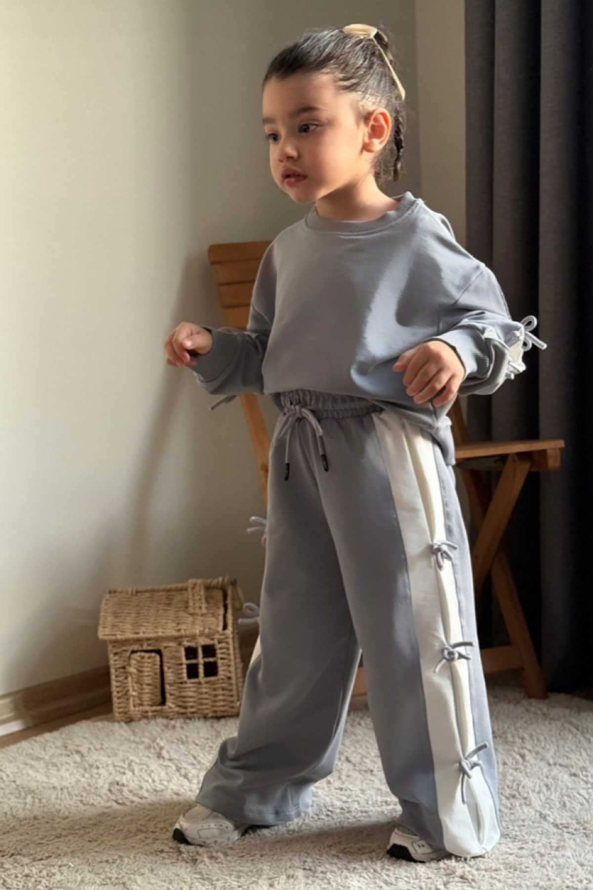 Kız Çocuk Kurdele Detay Takım