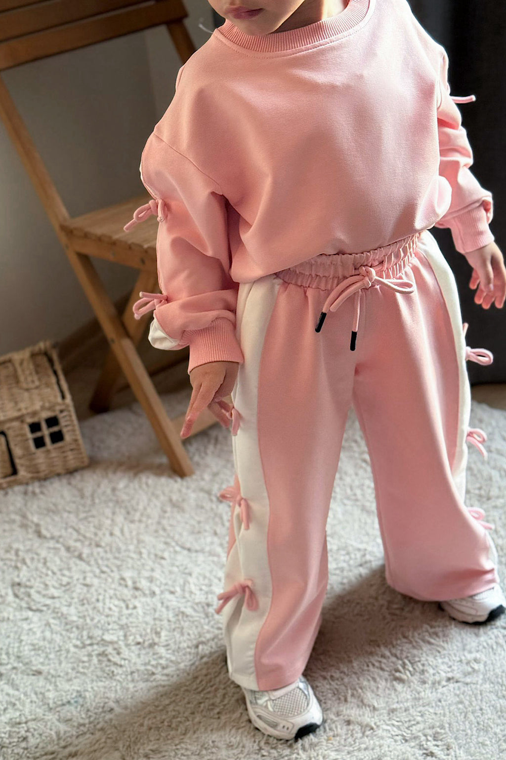 Kız Çocuk Kurdele Detay Takım