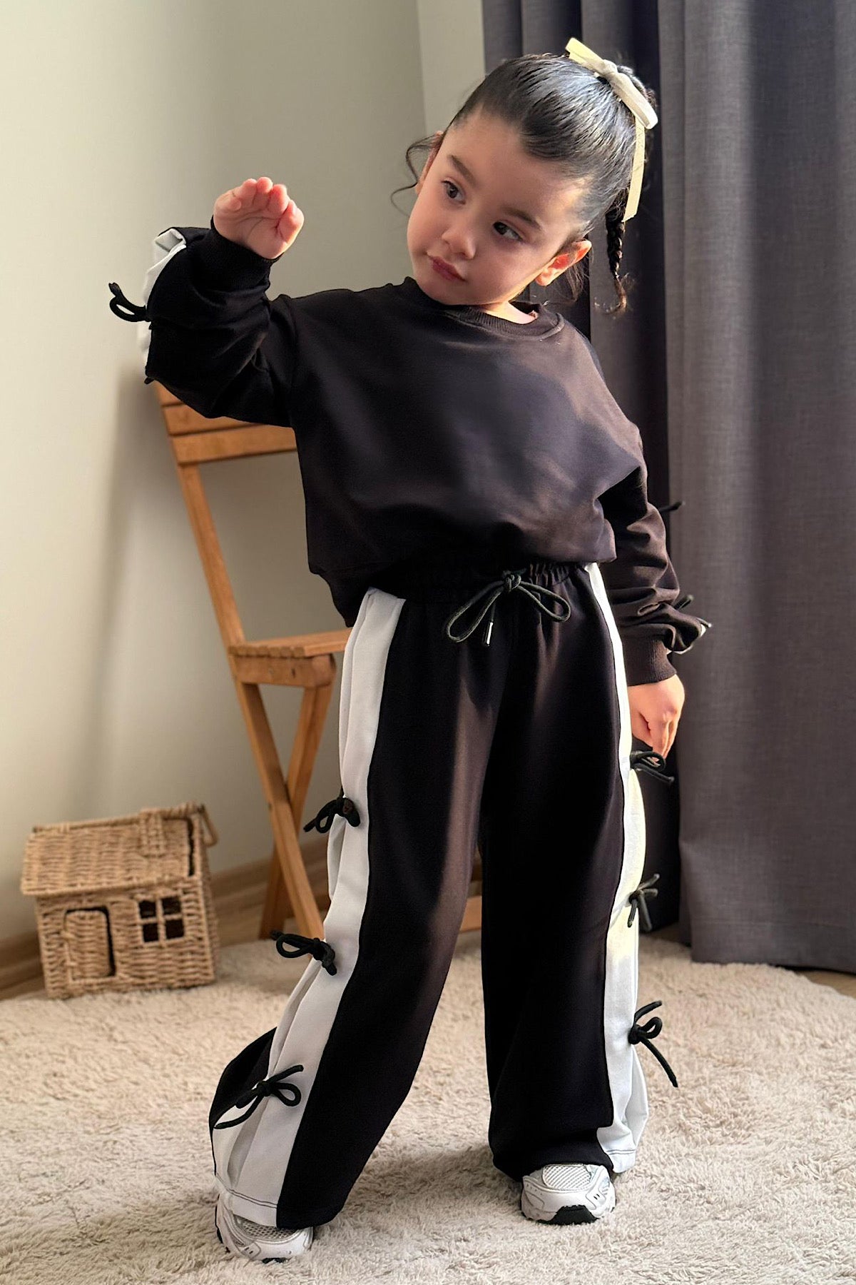 Kız Çocuk Kurdele Detay Takım