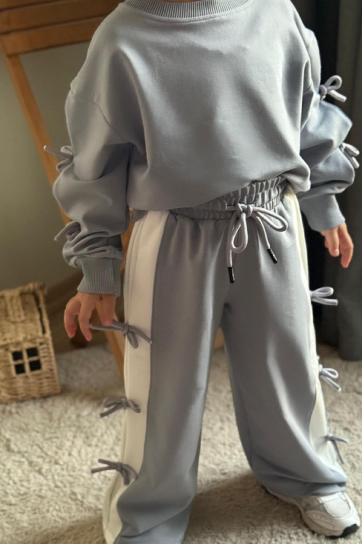 Kız Çocuk Kurdele Detay Takım