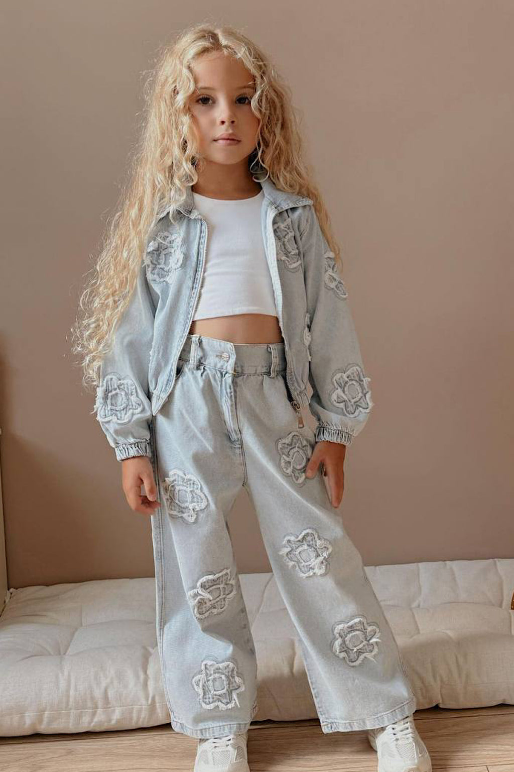 Kız Çocuk Kot 2’li Takım