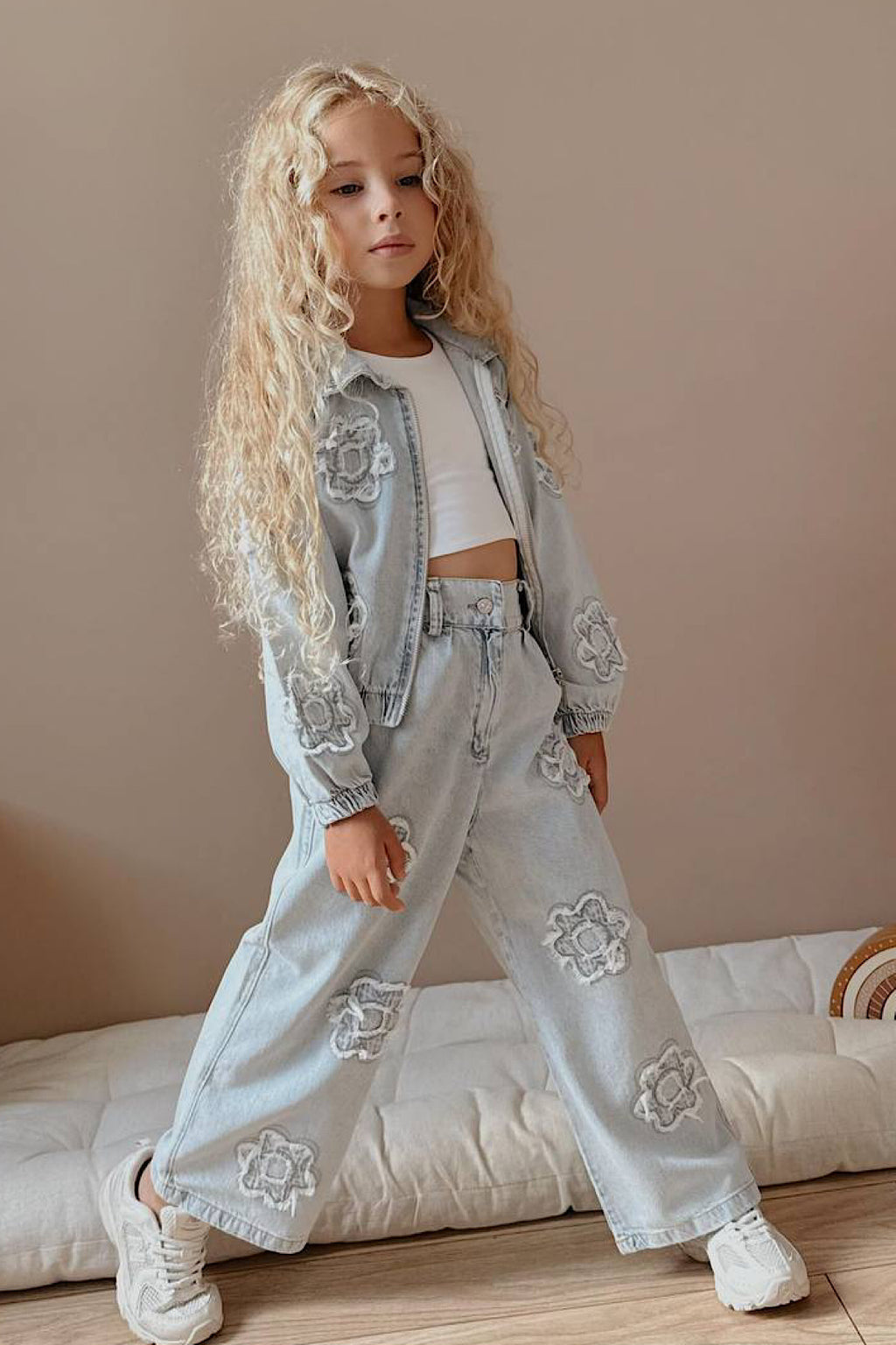 Kız Çocuk Kot 2’li Takım