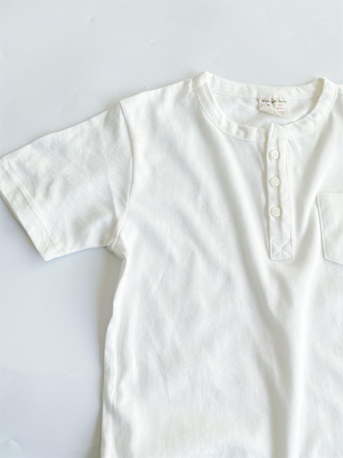 Erkek Çocuk Cepli Basic T-shirt