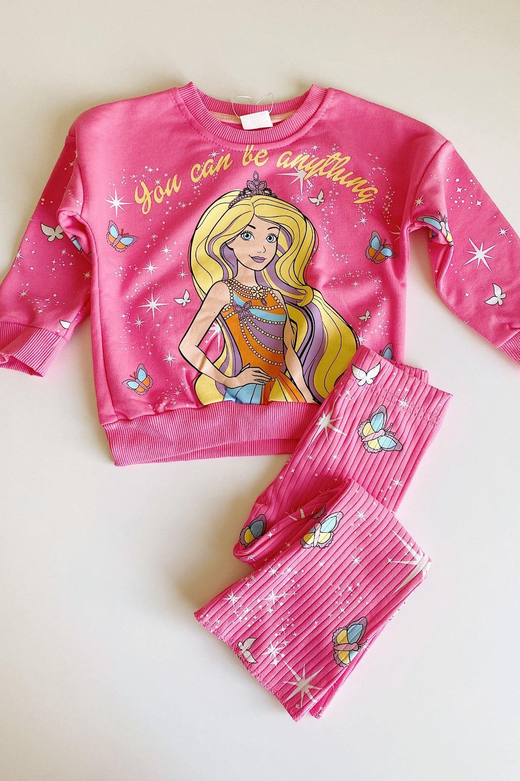 Kız Çocuk Barbie Fitilli Takım