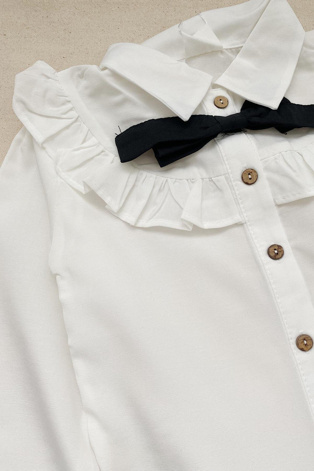 Kız Çocuk Fiyonklu Gömlek