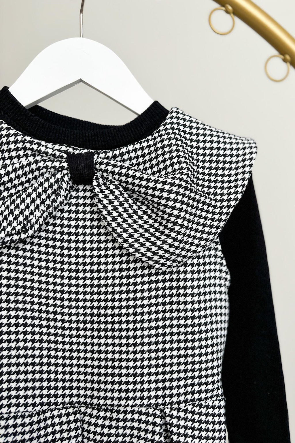 Kız Çocuk Kaz Ayağı Elbise