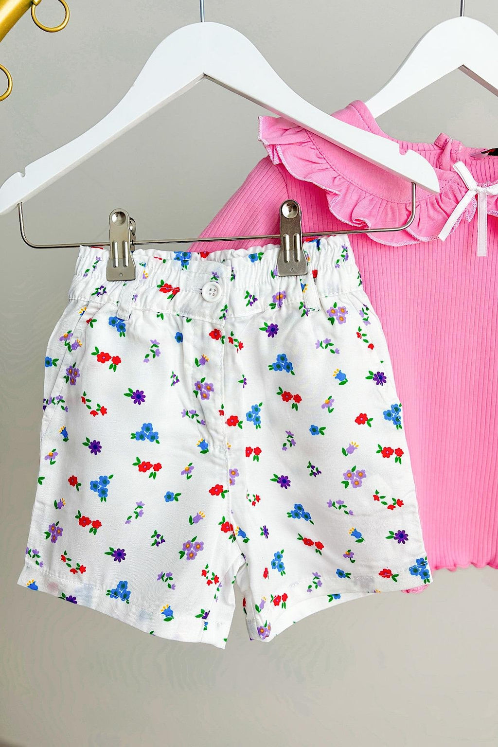 Kız Çocuk Şortlu Takım