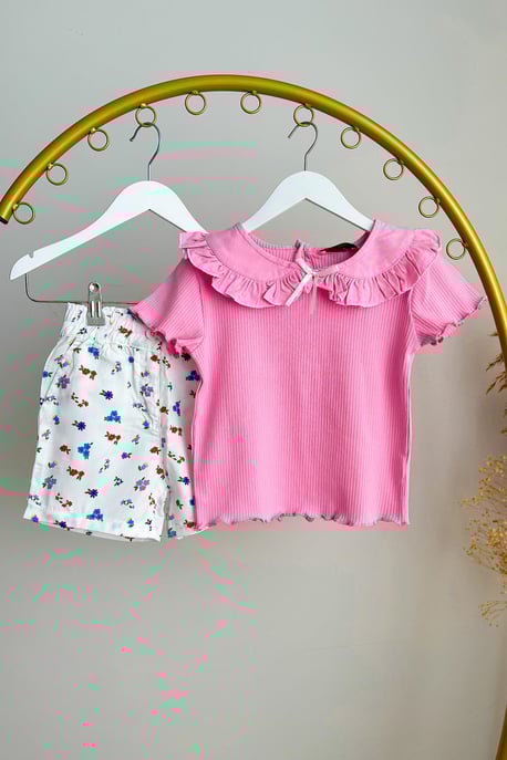 Kız Çocuk Şortlu Takım