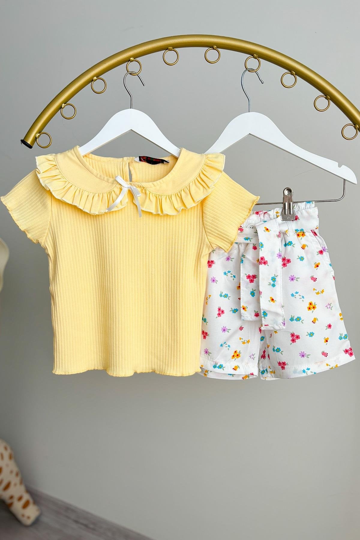 Kız Çocuk Şortlu Takım