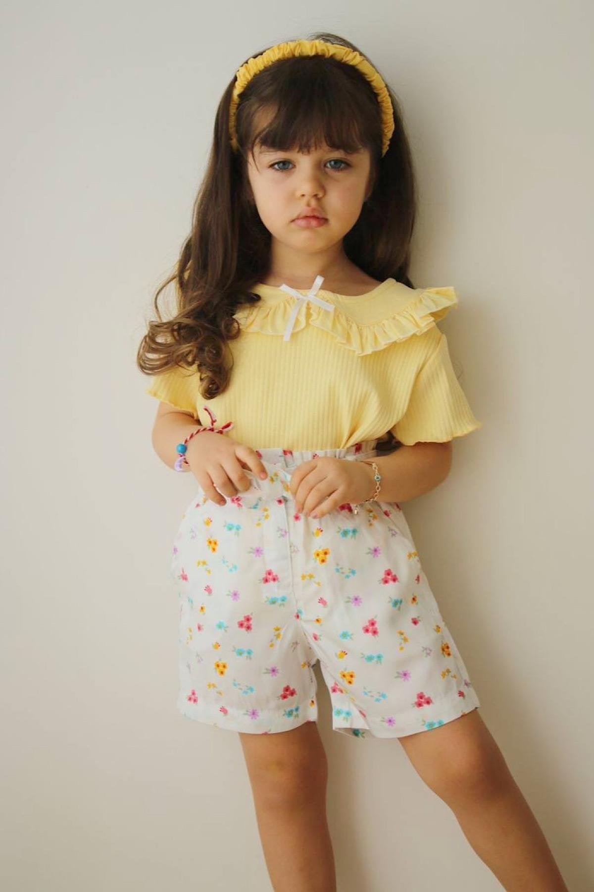 Kız Çocuk Şortlu Takım