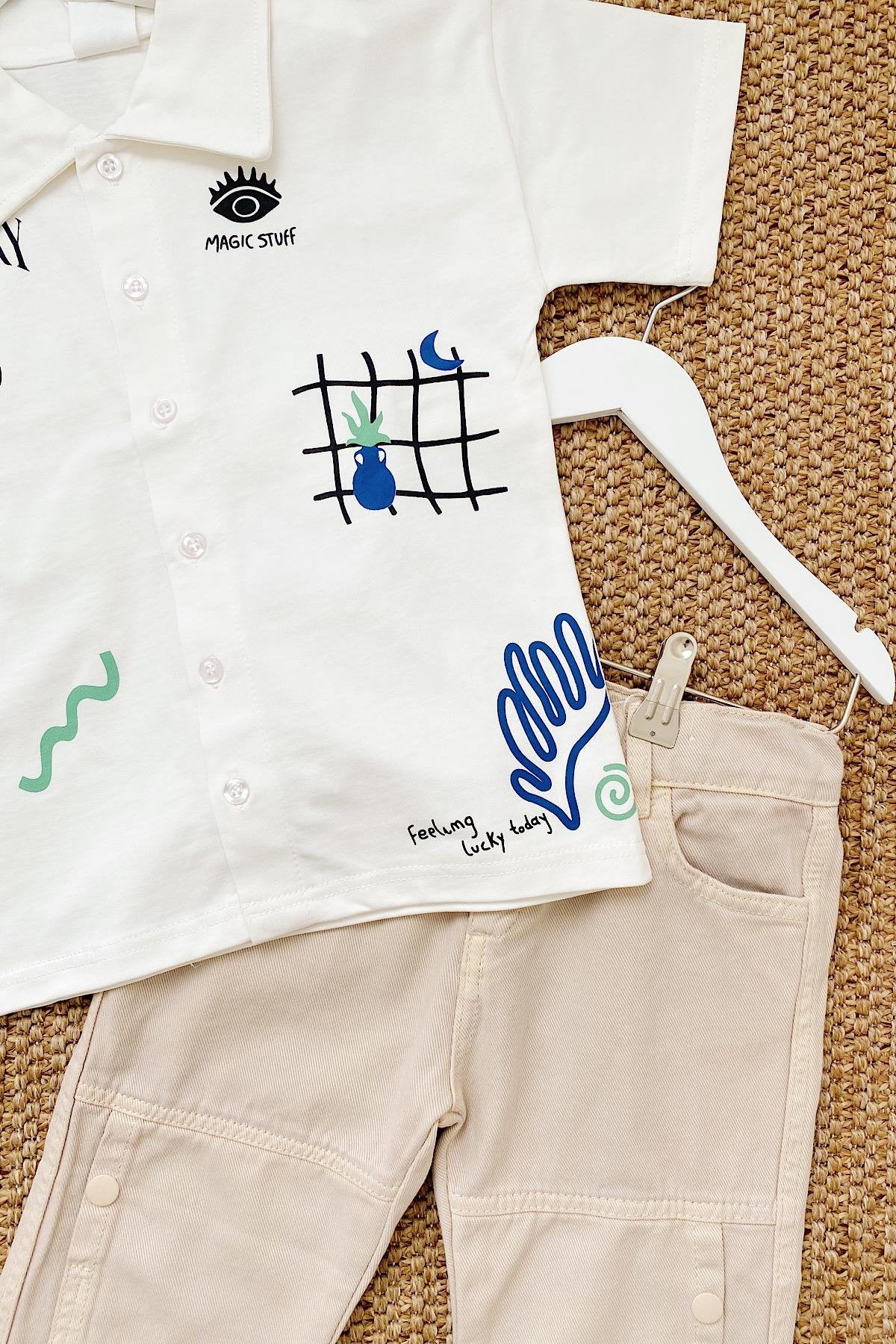 Erkek Çocuk Bej Pantolon