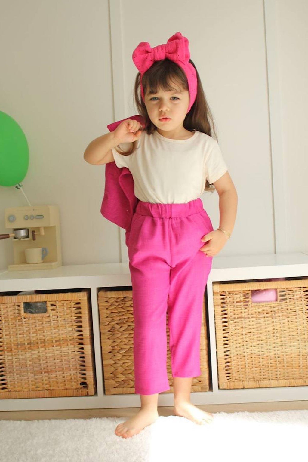 Kız Çocuk Yelekli 3'lü Takım