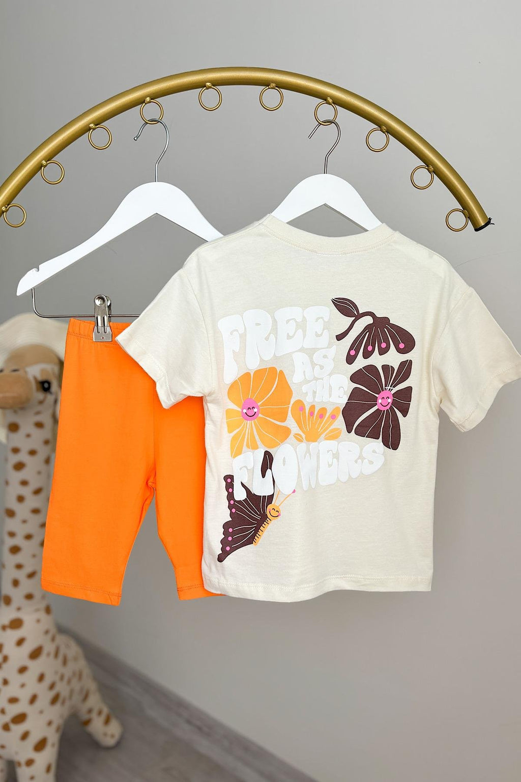 Kız Çocuk Biker Taytlı Takım