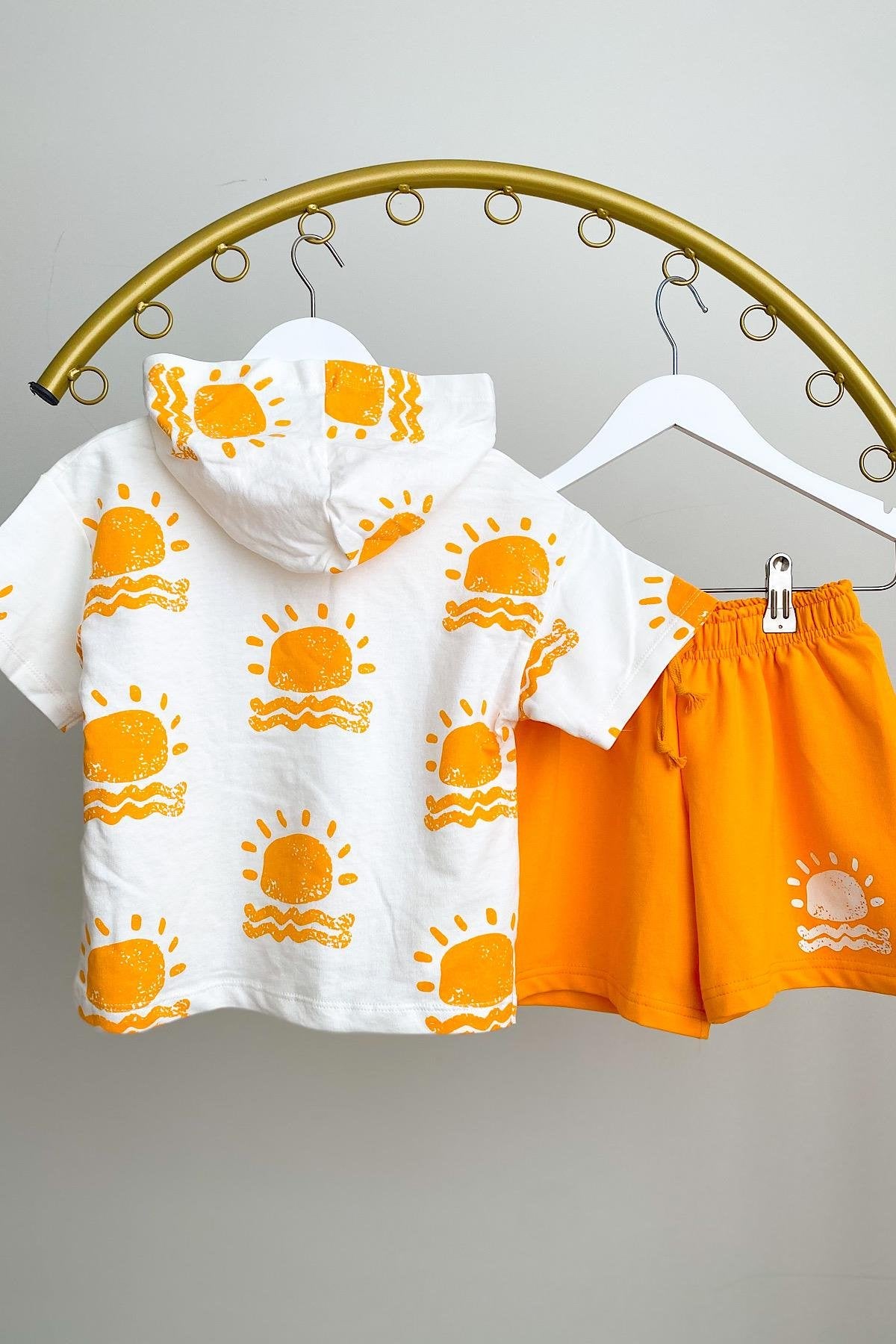 Erkek Çocuk Pamuklu Şortlu Takım