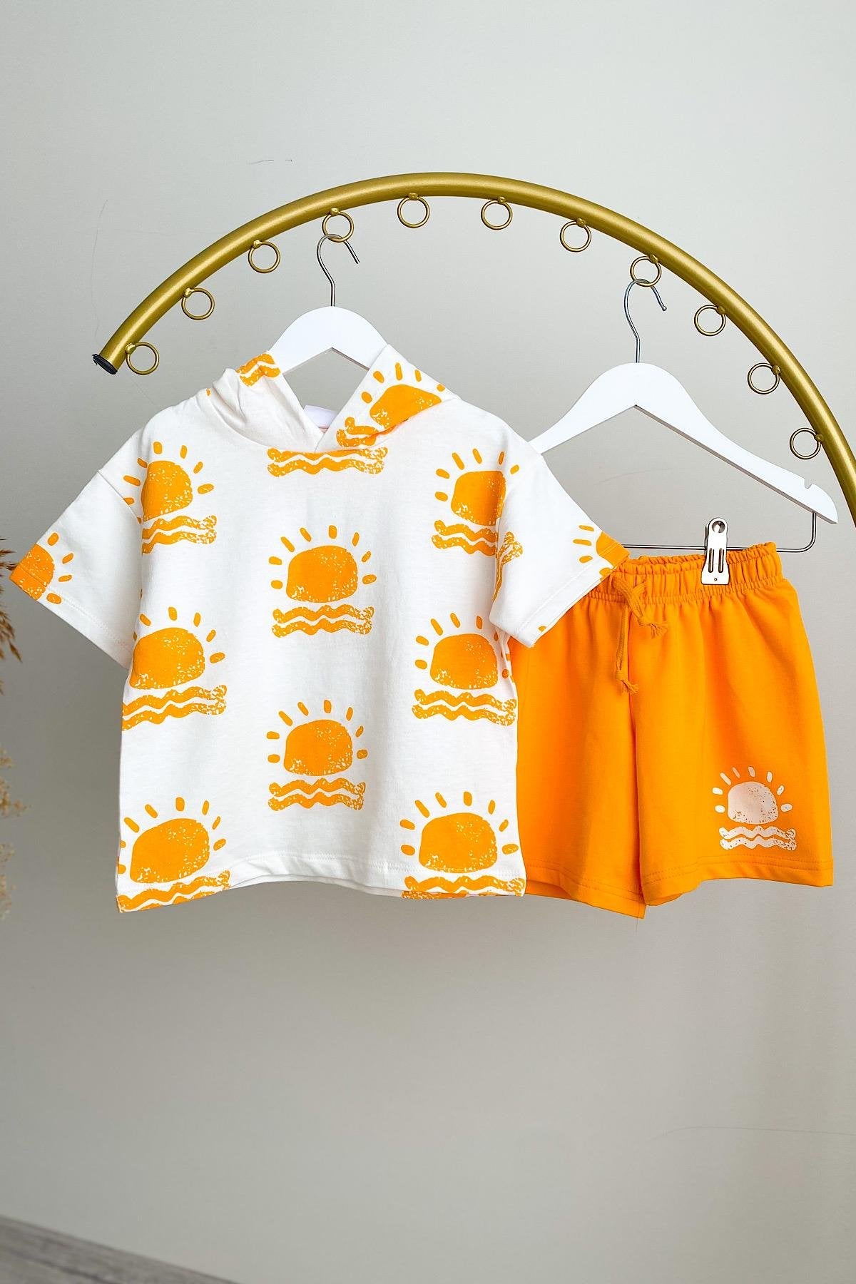 Erkek Çocuk Pamuklu Şortlu Takım