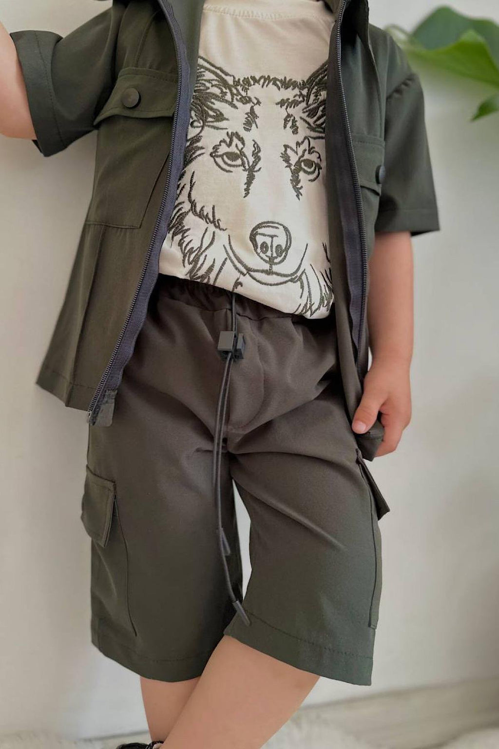 Erkek Çocuk Paraşüt Şortlu Takım