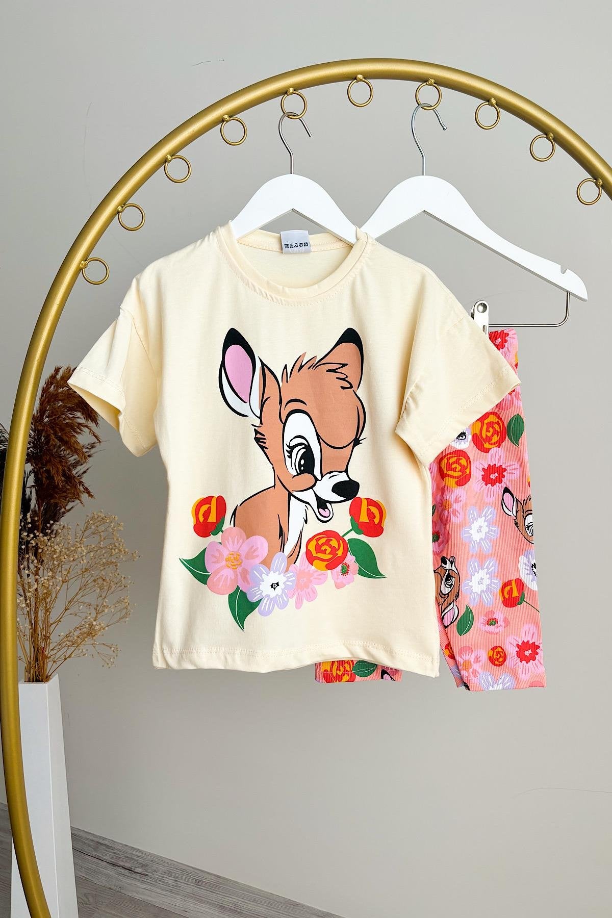 Kız Çocuk Bambi Biker Takım