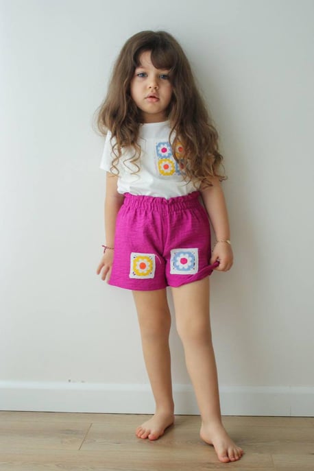 Kız Çocuk FUŞYA Dokuma Takım