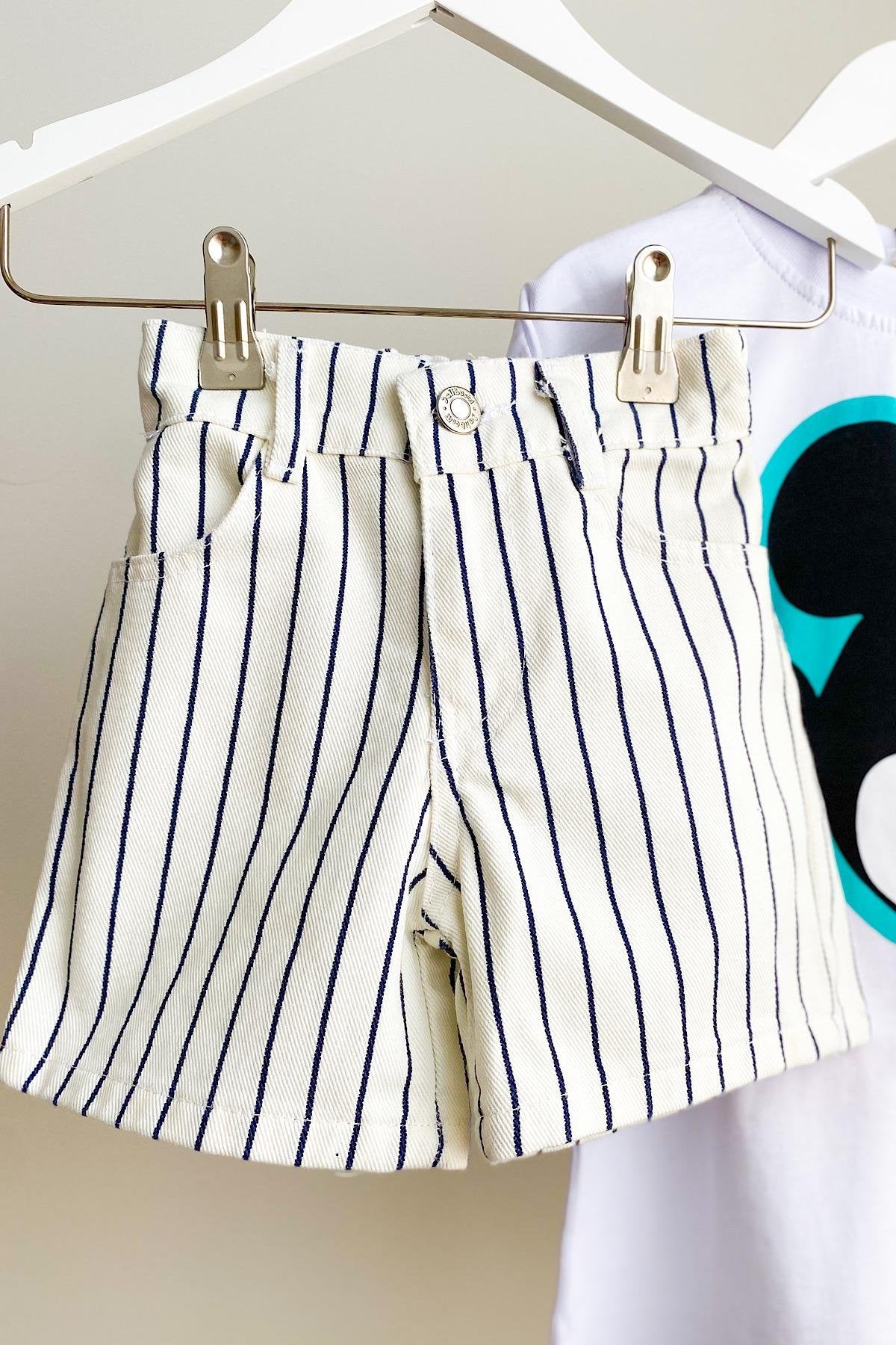 Erkek Çocuk Kot Şort Takım