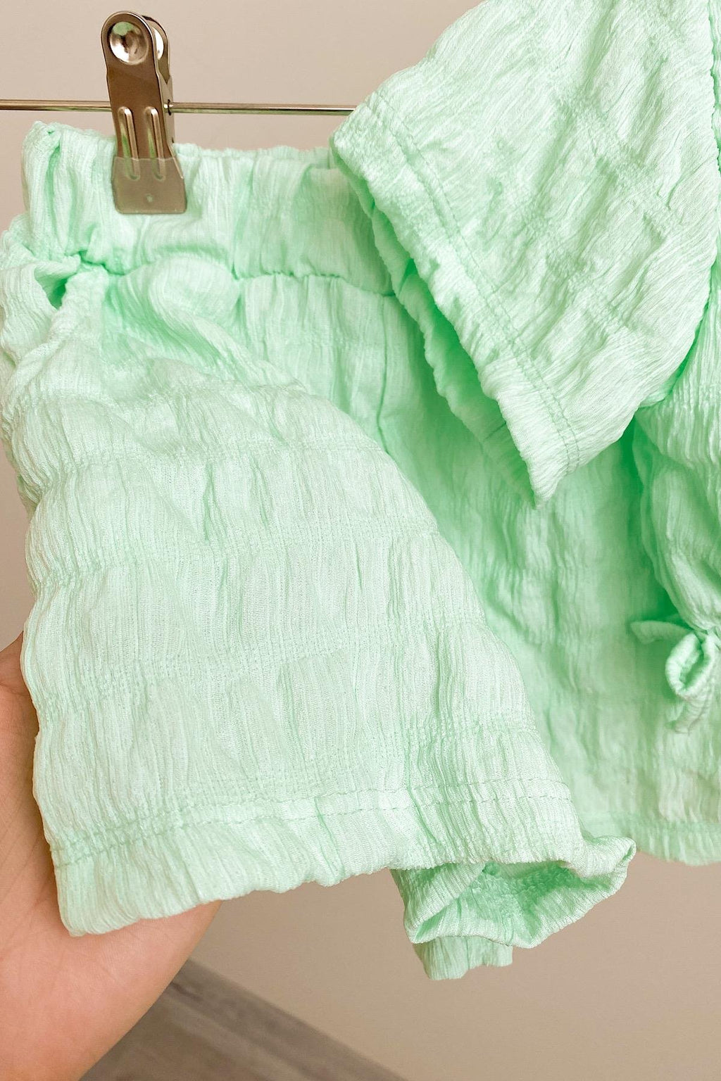 Kız Çocuk Mint Yeşili Bürümcük Takım