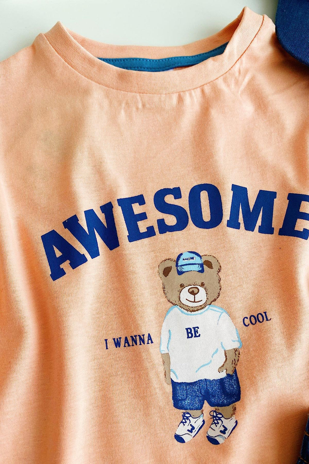 Erkek Çocuk Tedy Şapkalı 3'lü Takım