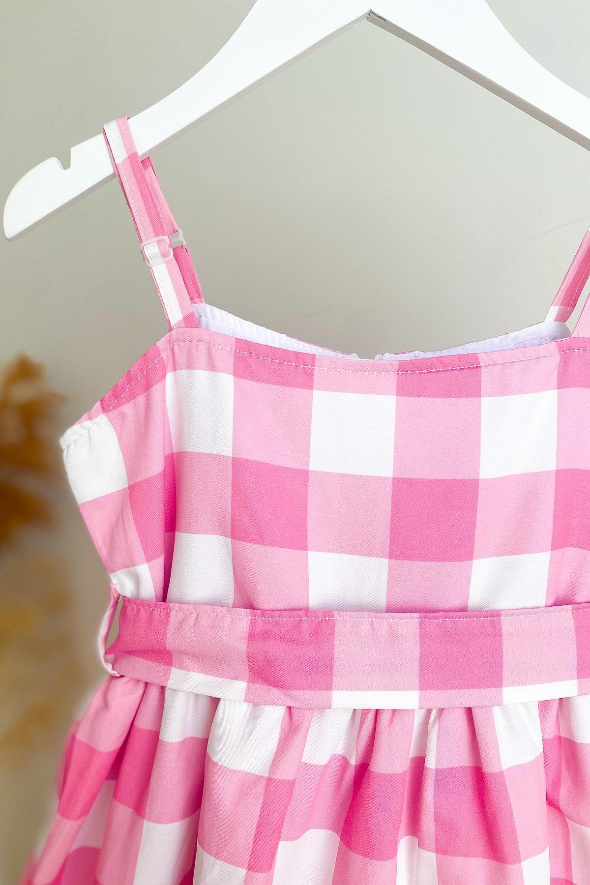 Kız Çocuk Askılı Tasarım Elbise