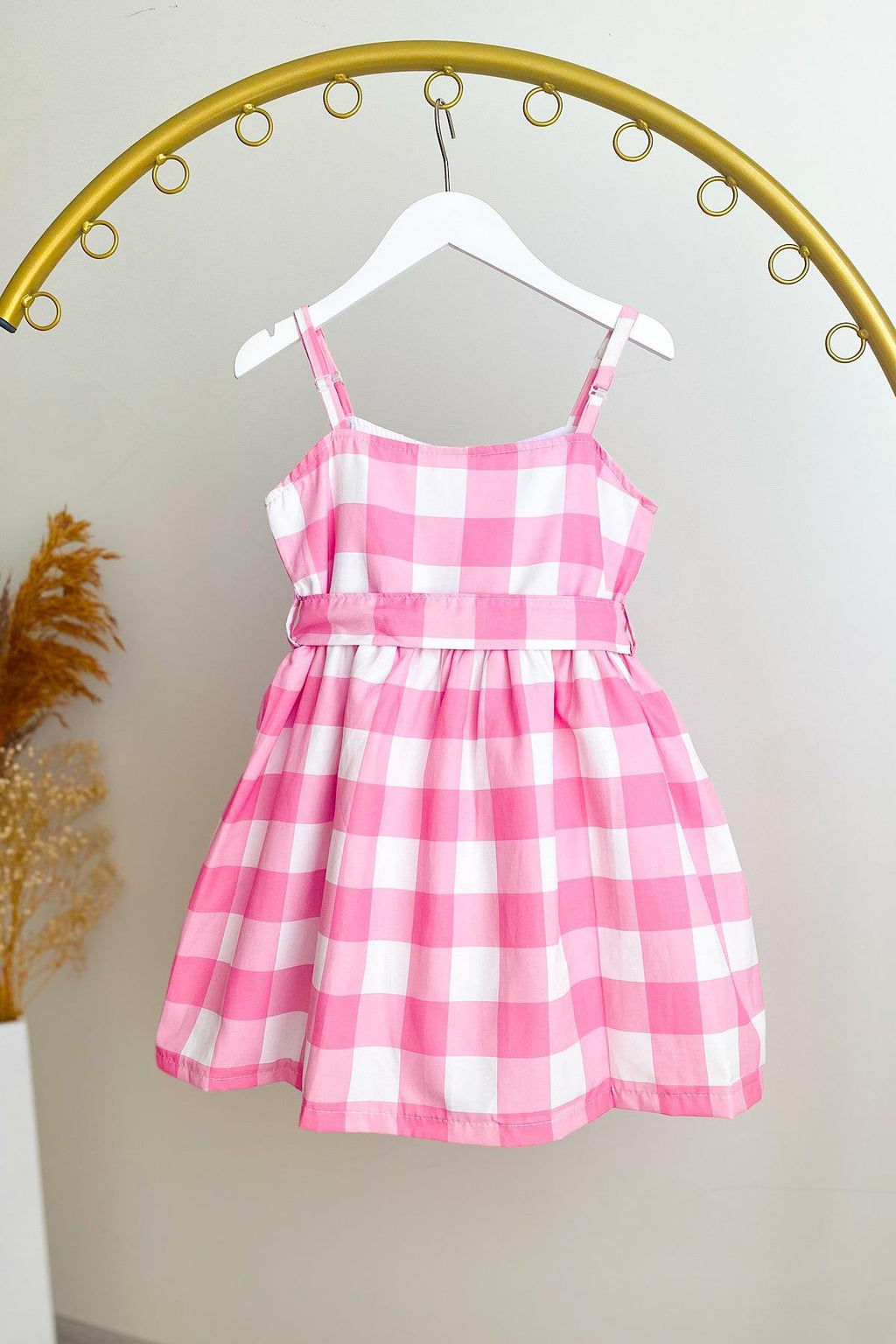 Kız Çocuk Askılı Tasarım Elbise
