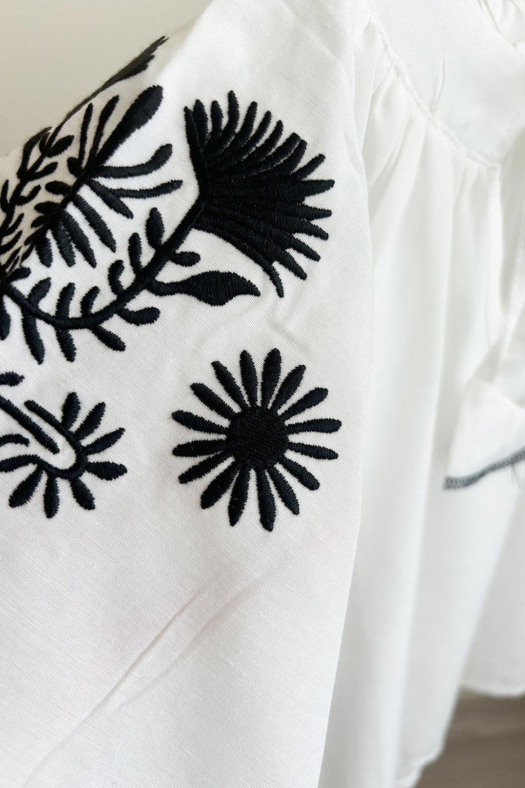 Kız Çocuk Nakış Detaylı Poplin Gömlek