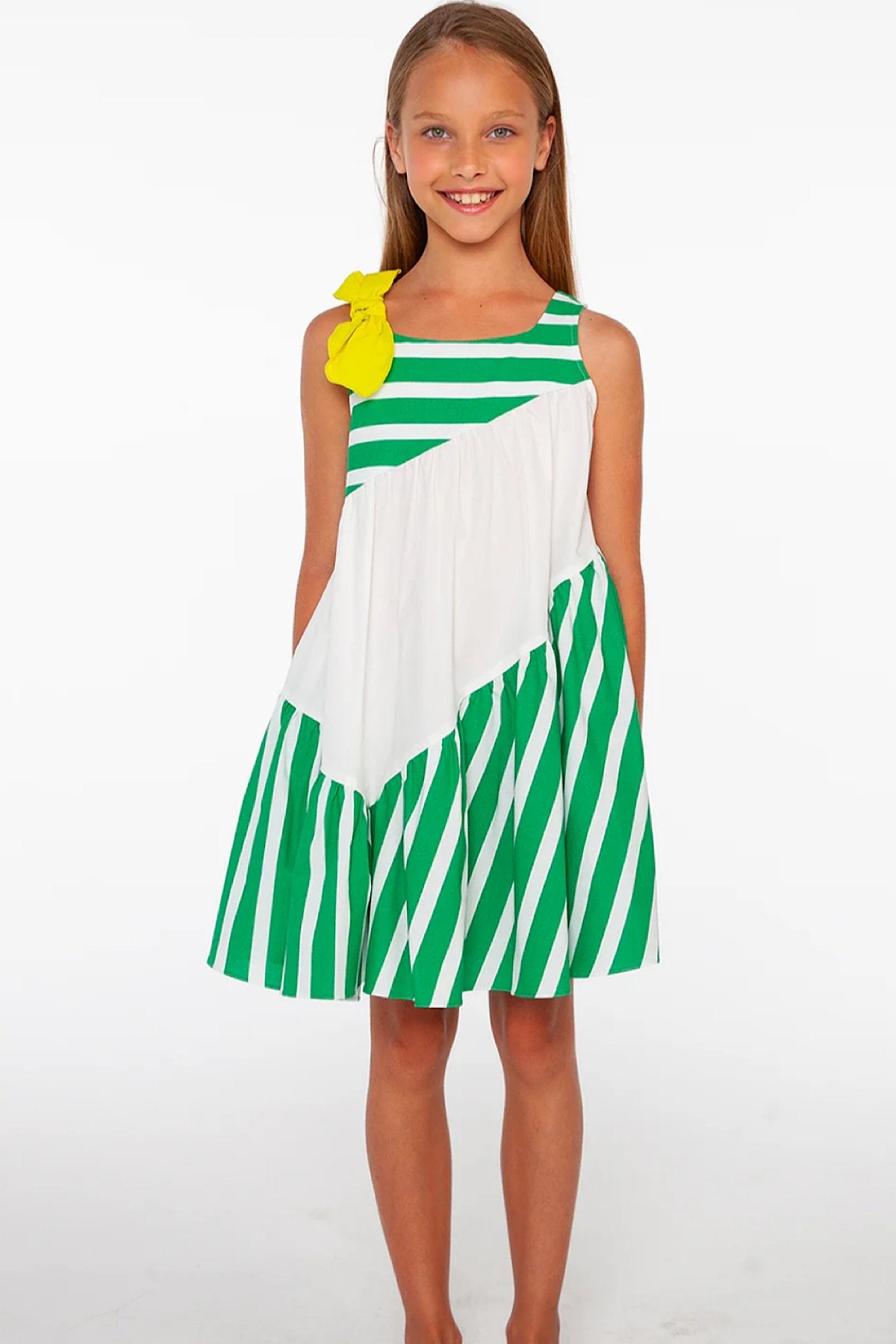 Kız Çocuk Askılı Tasarım Elbise