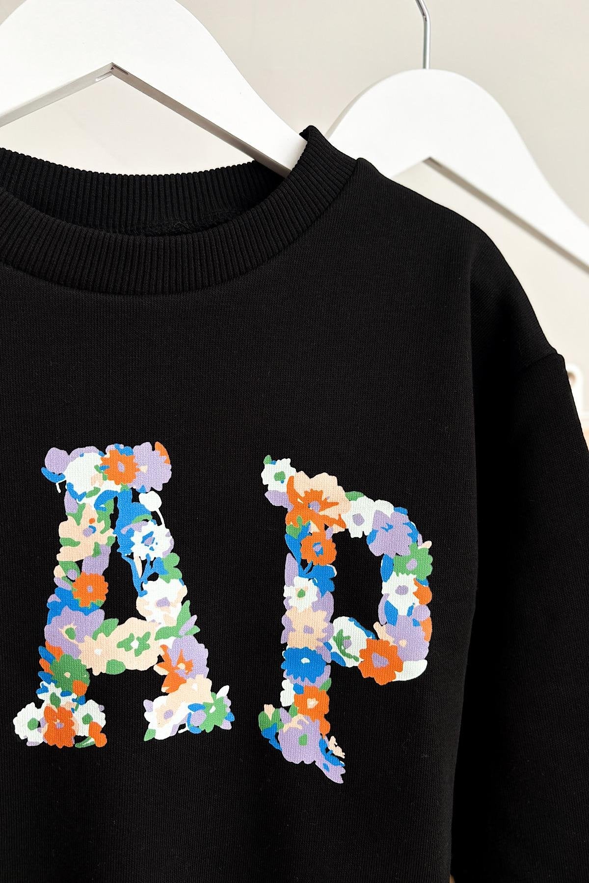 Kız Çocuk Gp Sweatshirt Fitilli Tayt Takım