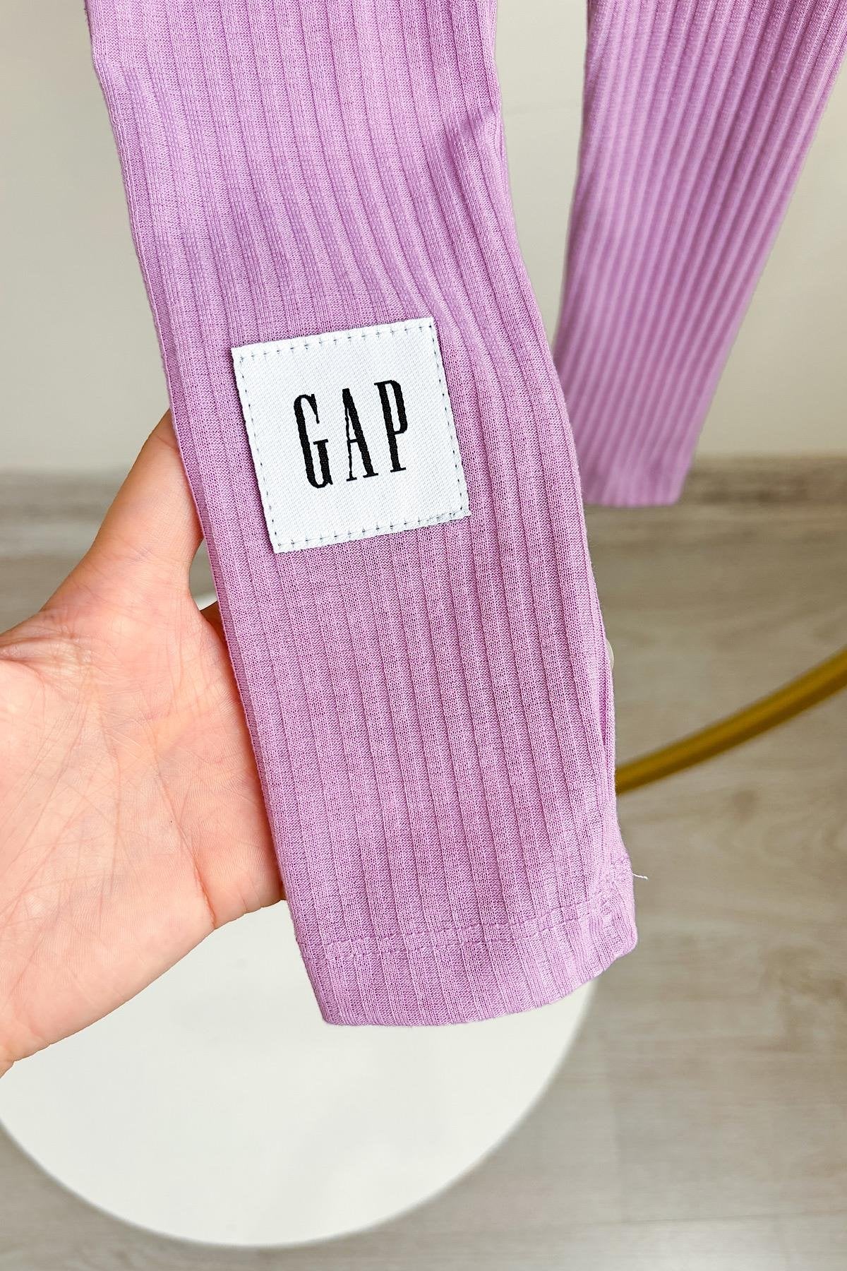 Kız Çocuk Gp Sweatshirt Fitilli Tayt Takım