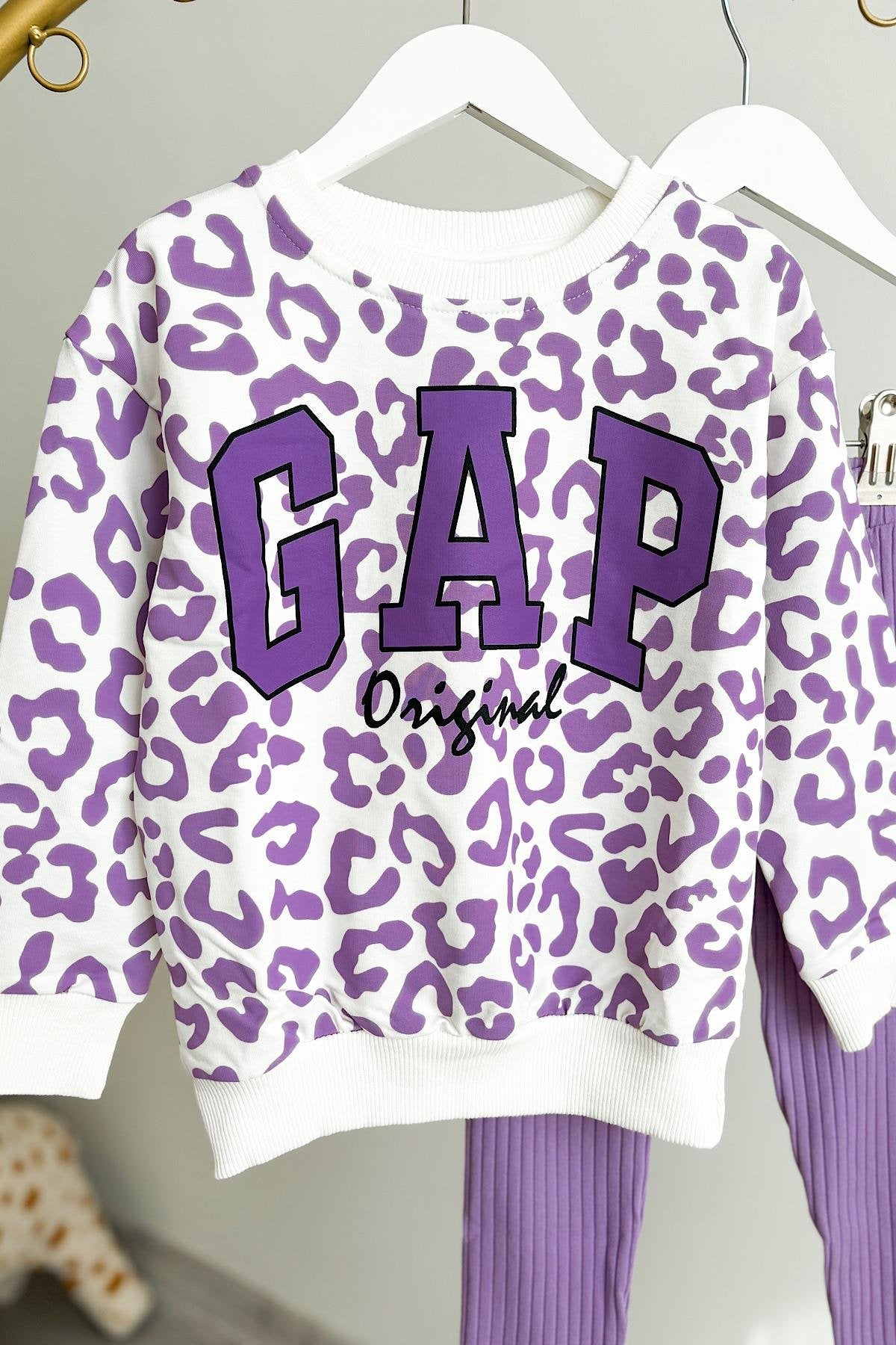 Kız Çocuk Gp Baskılı Sweatshirt Takım