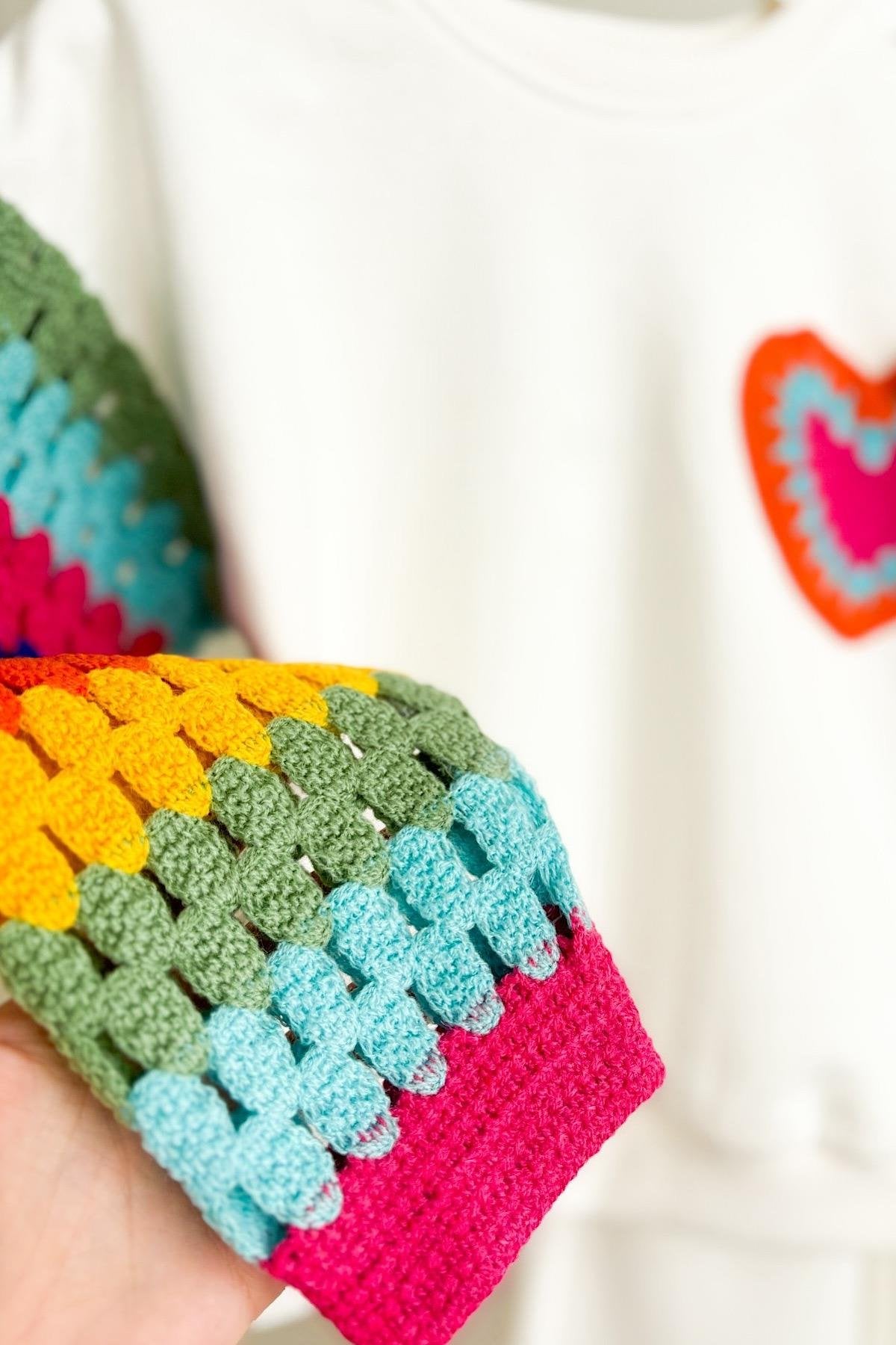 Kız Çocuk Motifli Sweatshirt Şardonlu Takım