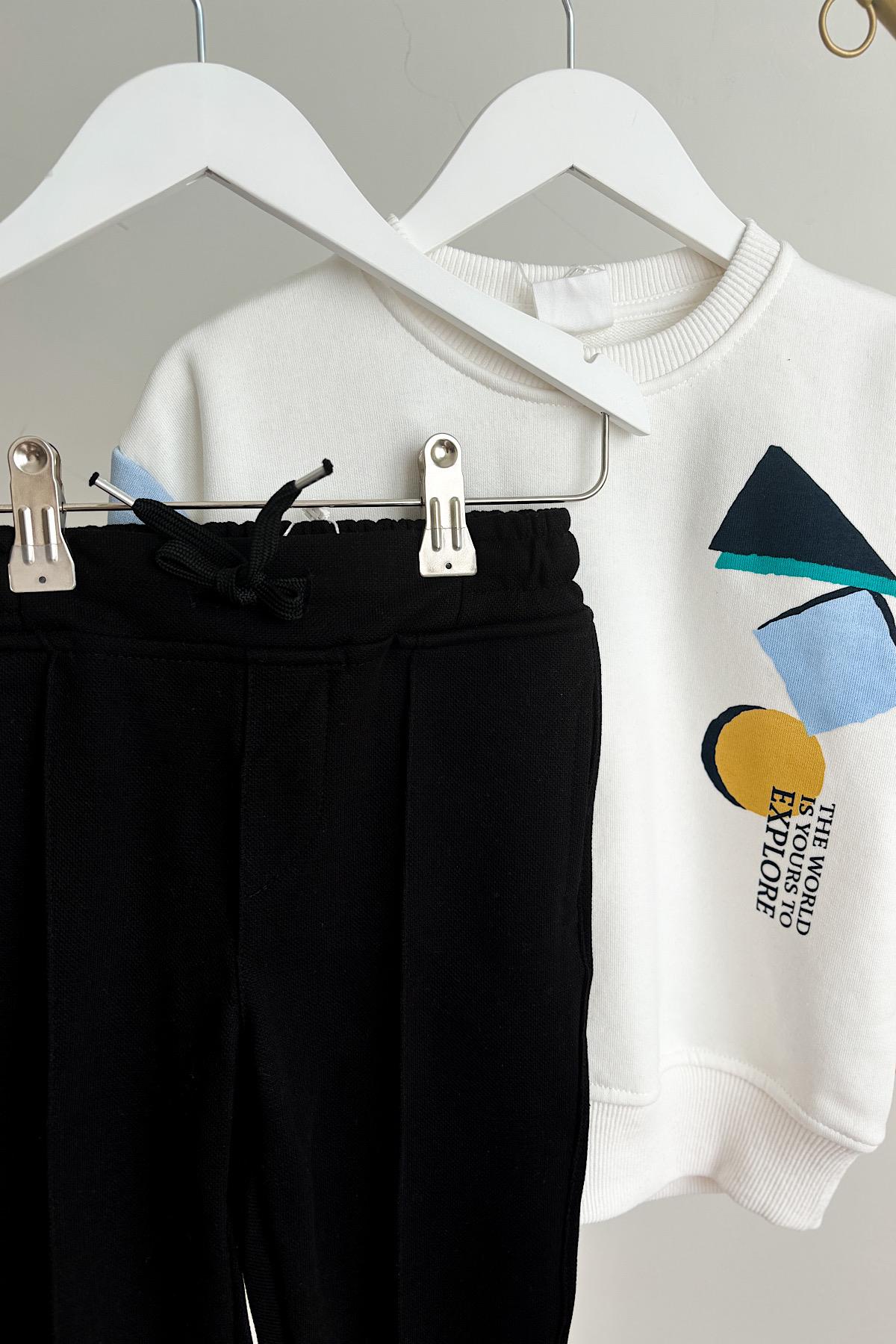 Erkek Çocuk Siyah Havuç Pantolon