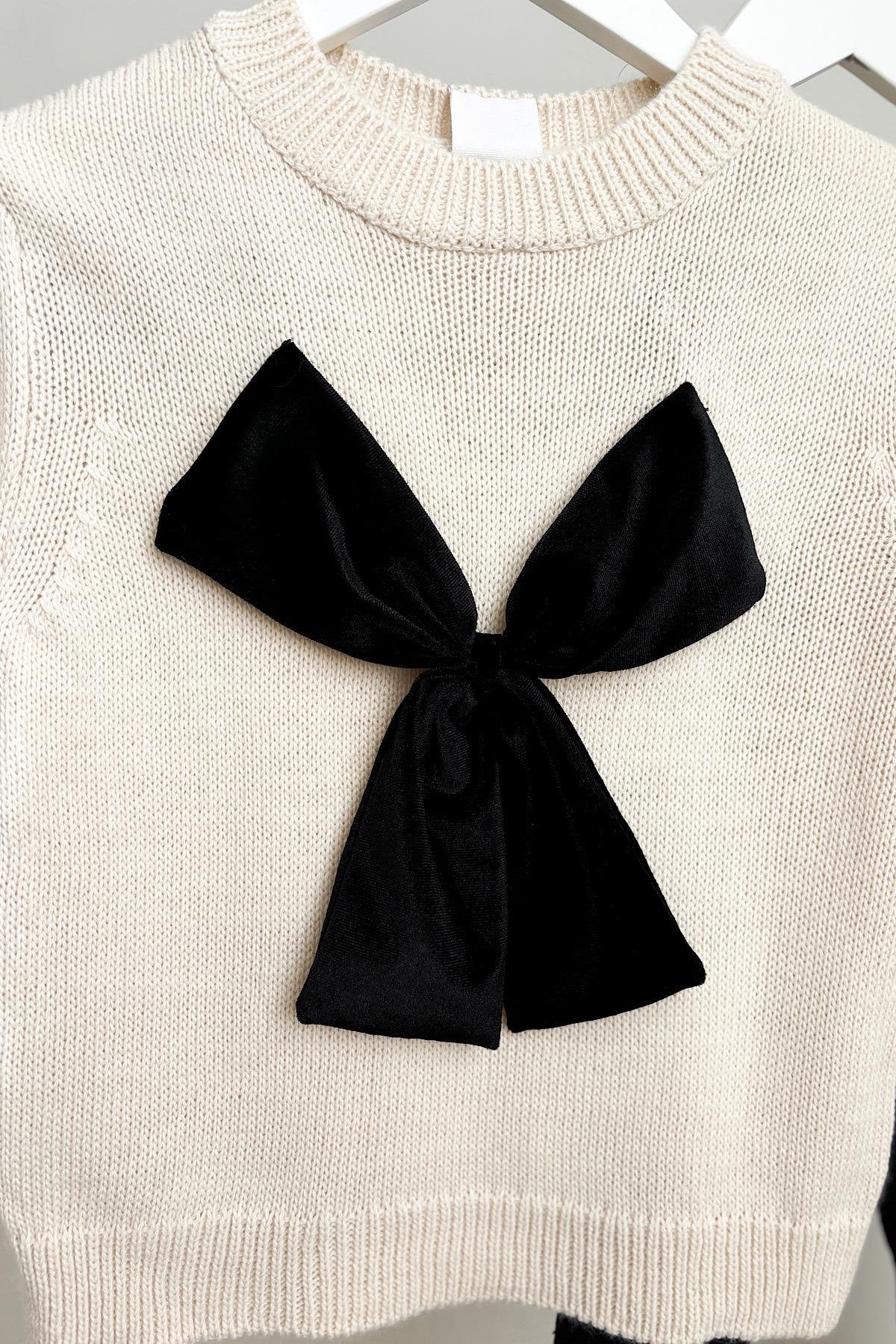 Kız Çocuk Fiyonk Kazak Taytlı Takım