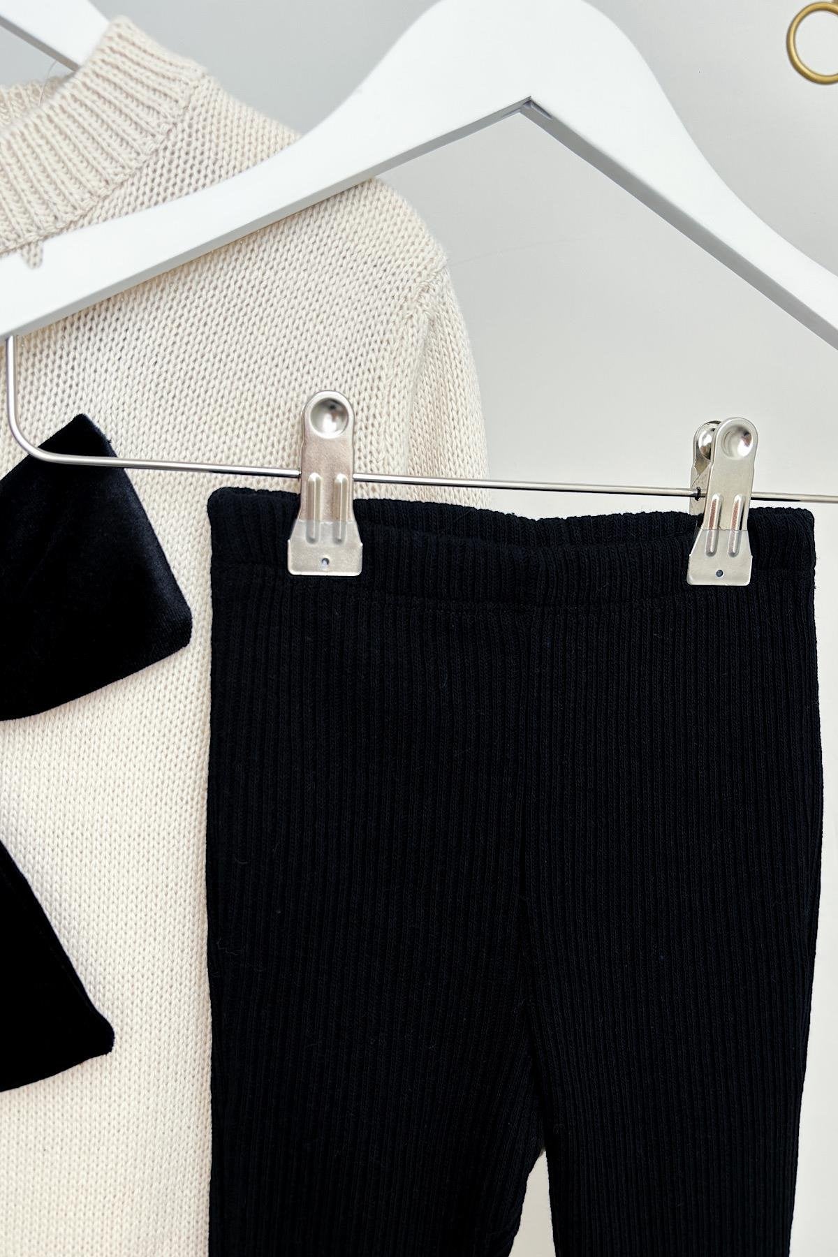 Kız Çocuk Fiyonk Kazak Taytlı Takım