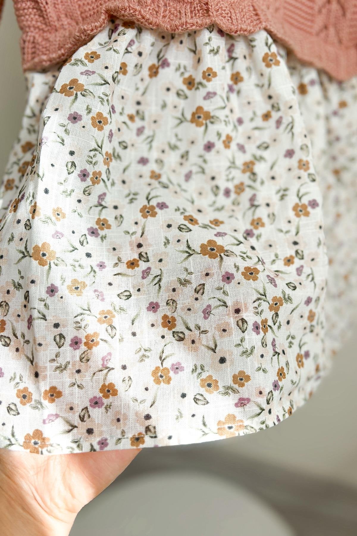 Kız Çocuk Triko Detay Elbise