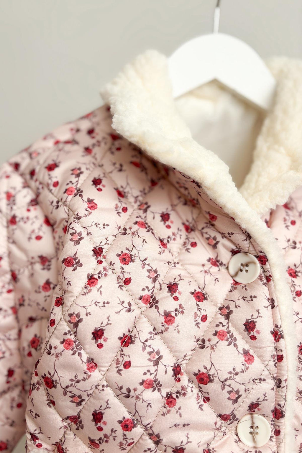 Kız Çocuk Yünlü Kapitone Mont