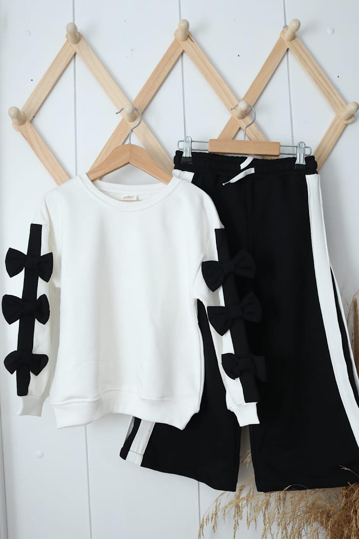 Kız Çocuk Fiyonk Kol İspanyol Pantolon Takım