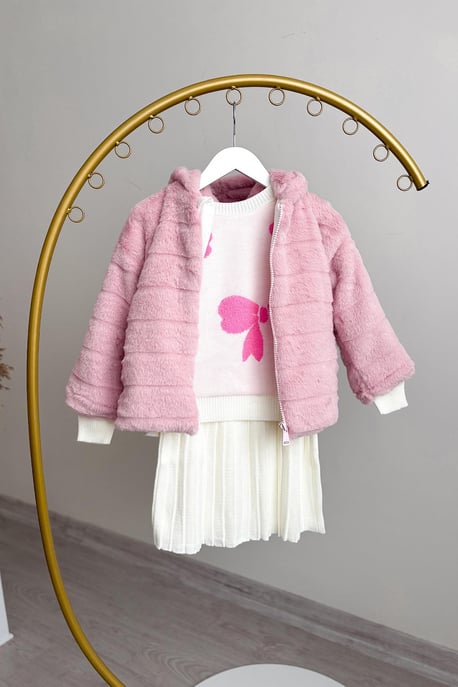 Kız Çocuk Kürk Mont