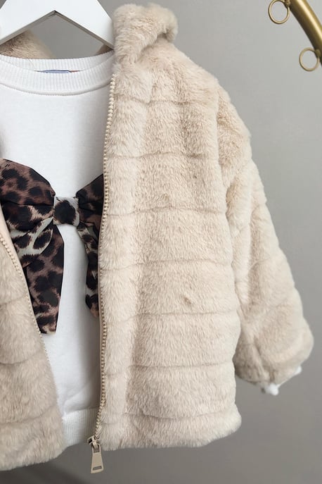 Kız Çocuk Kürk Mont