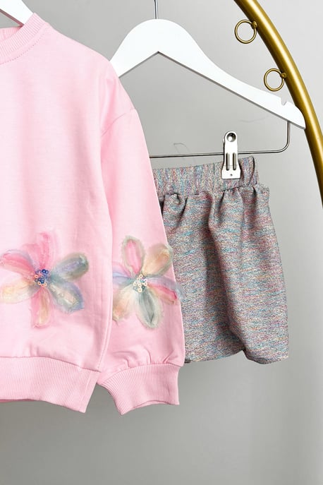 Kız Çocuk Zambak Balon Etek Takım