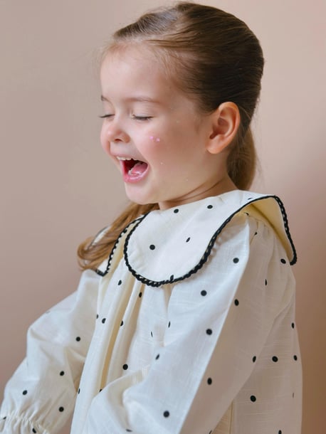 Kız Çocuk Güpürlü Dokuma Elbise