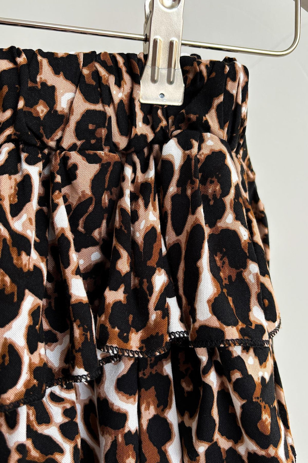 Kız Çocuk Leopar Etekli Takım