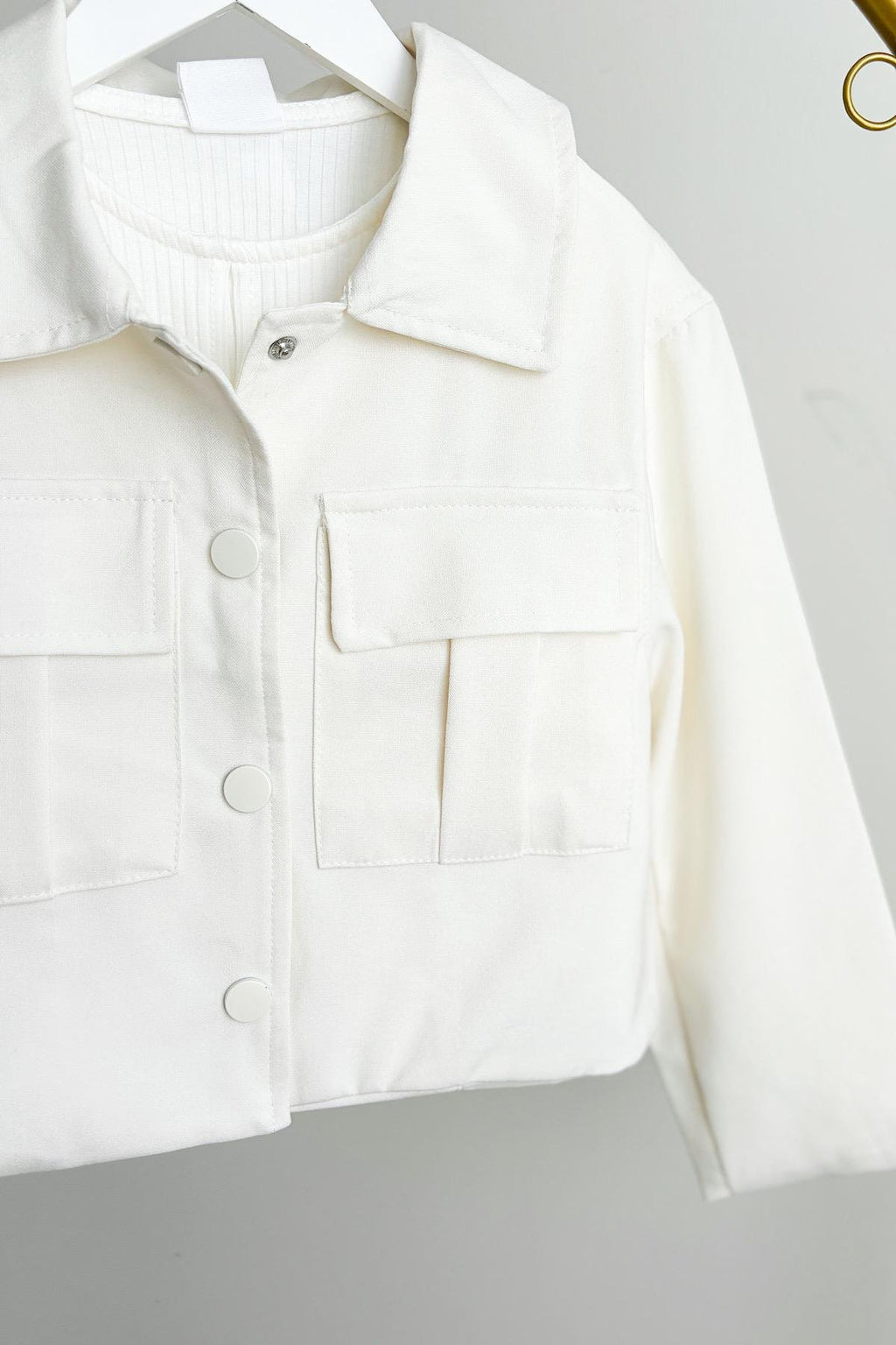 Kız Çocuk Astarlı Dokuma Ceket