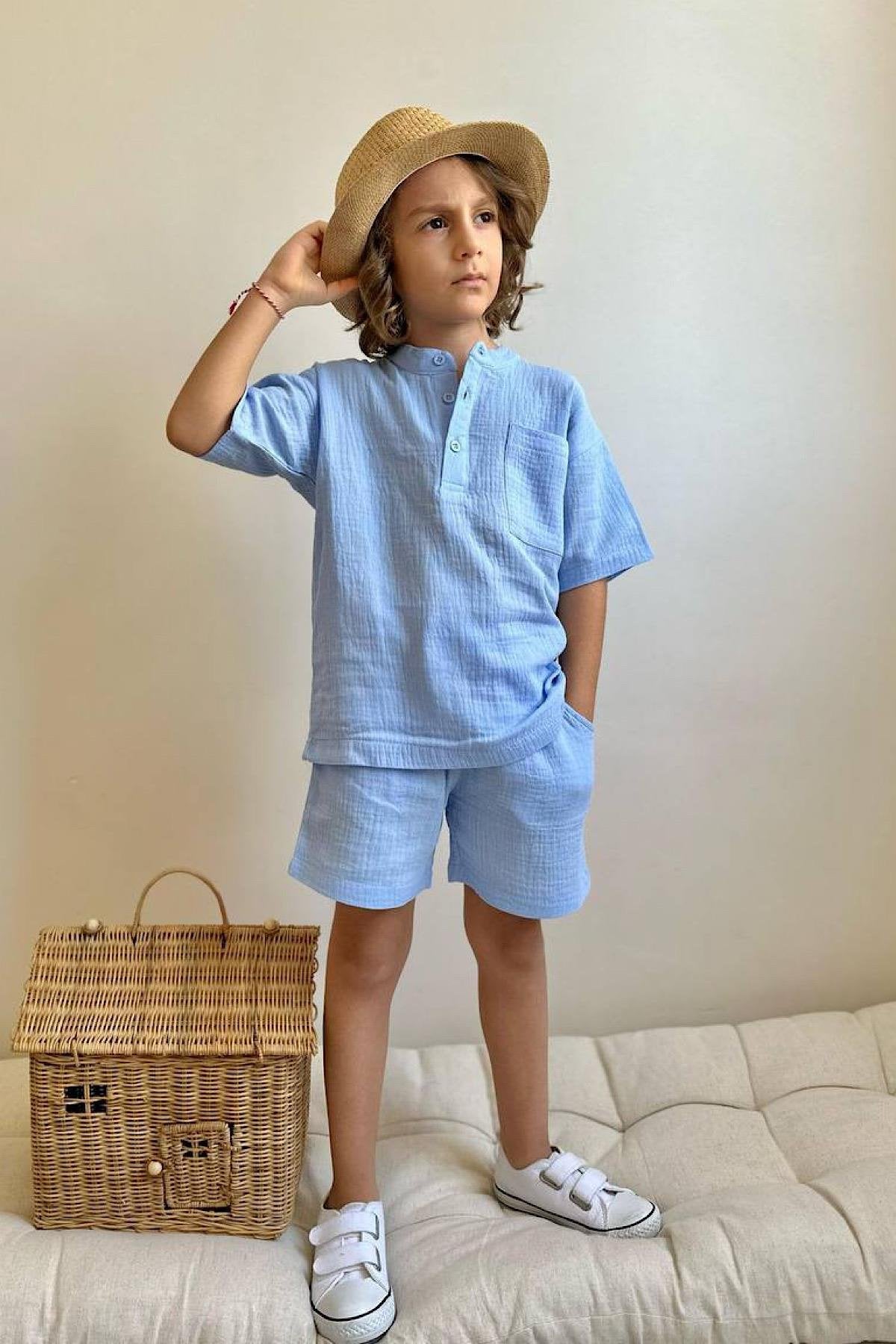 Erkek Çocuk Müslin Takım