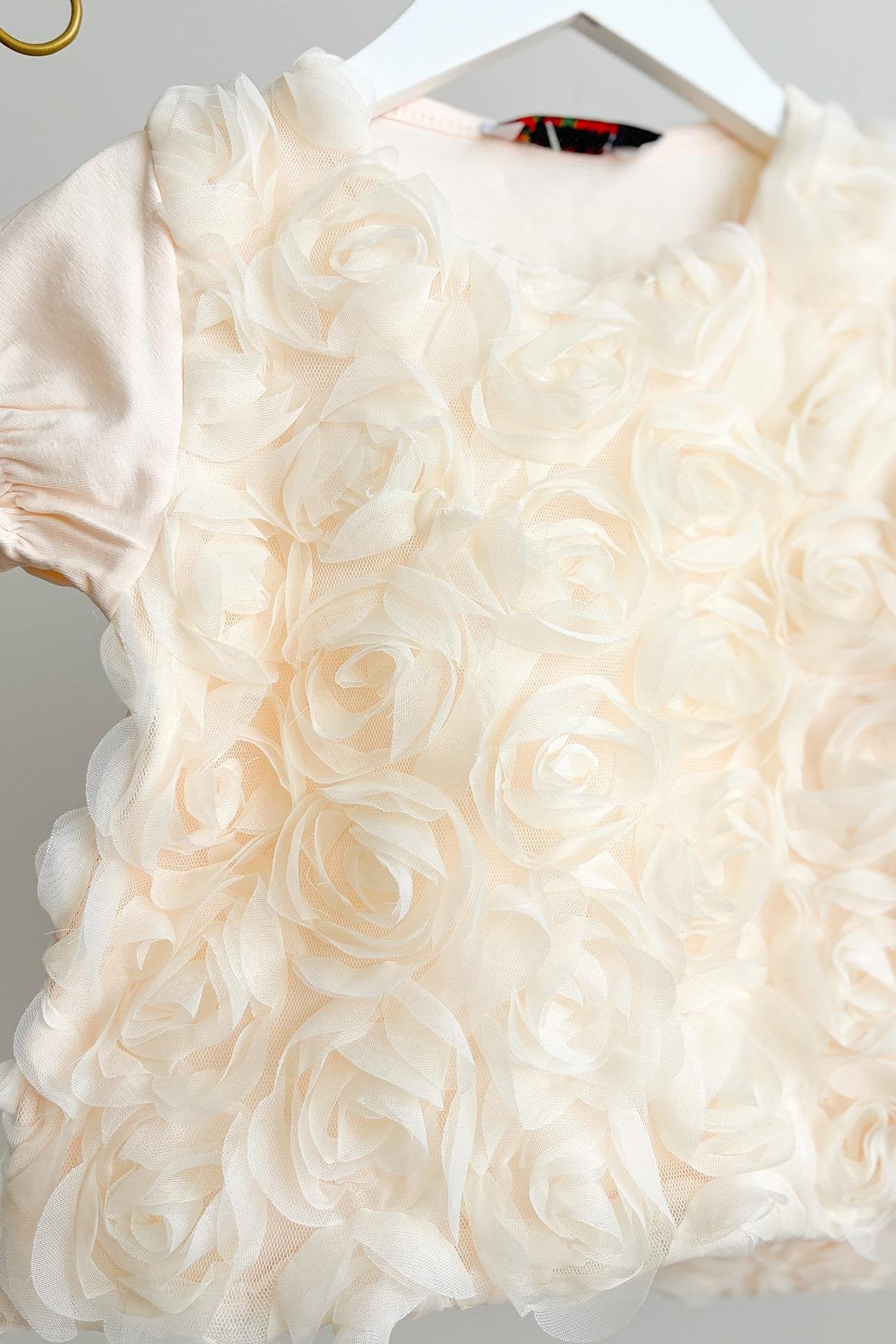 Kız Çocuk Gül Kabartma Takım