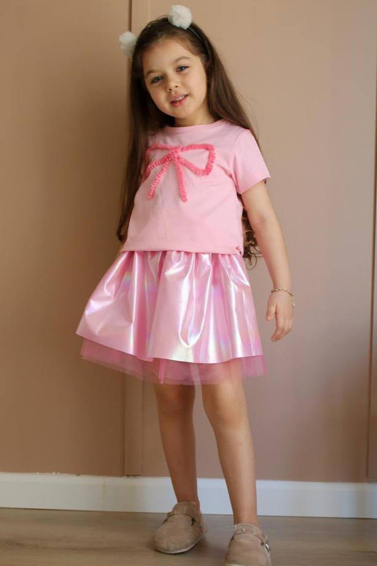 Kız Çocuk Tütü Etekli Takım