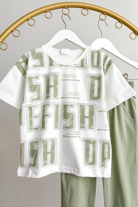 Erkek Çocuk Keten Pantolon Takım